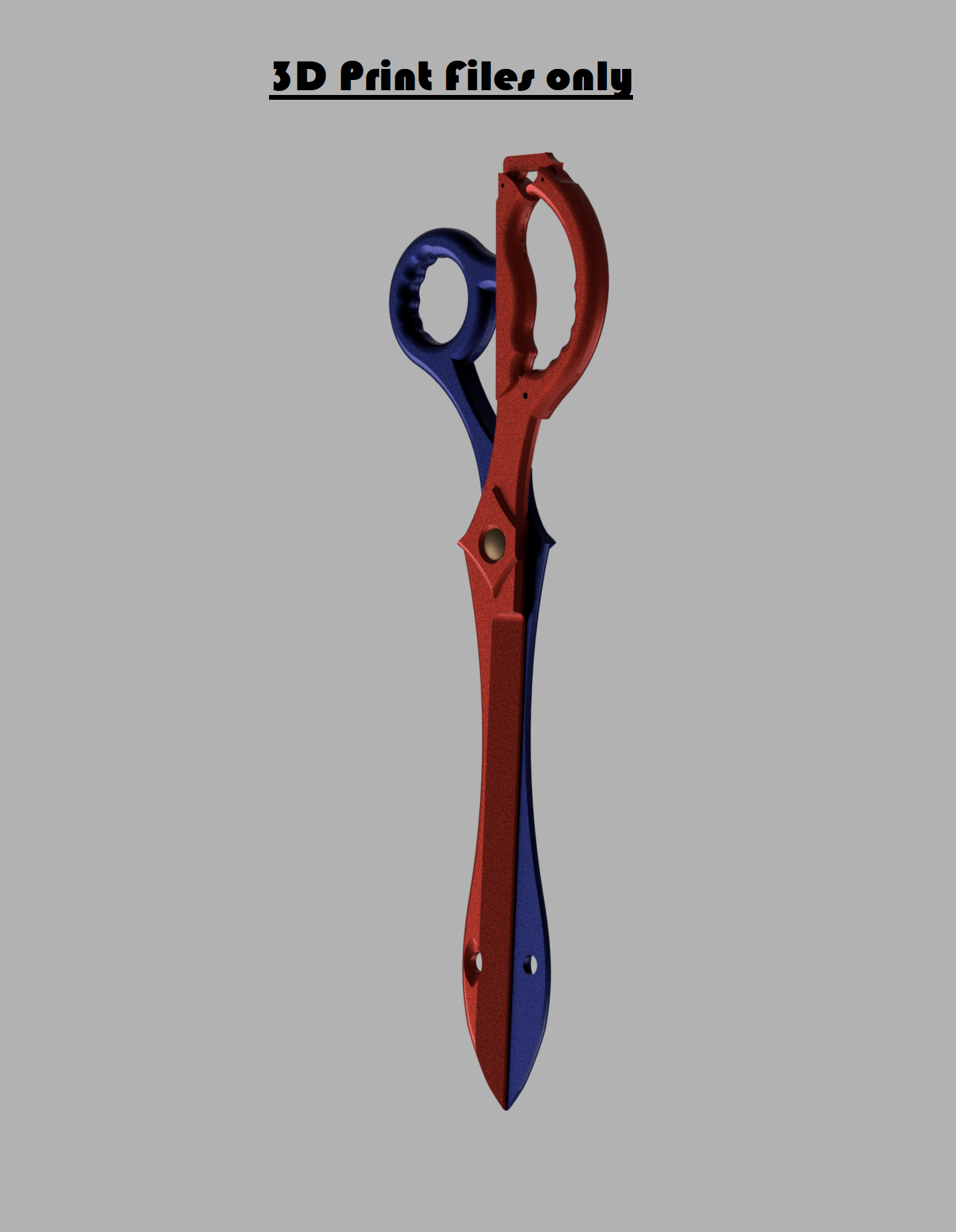 3D file Kill la Kill Rending Scissors Scissor Blades ️・Template to
